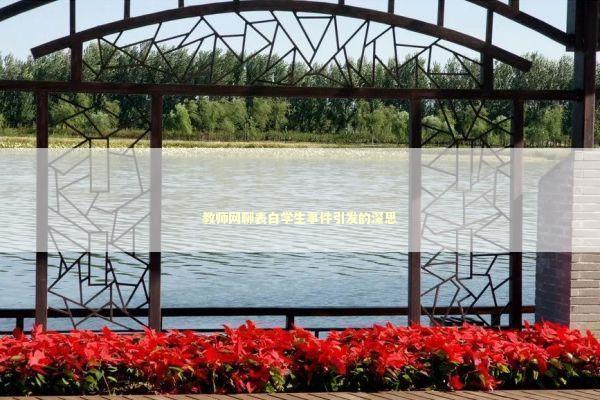 教师网聊表白学生事件引发的深思
