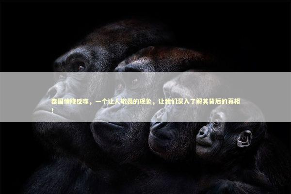 泰国情降反噬，一个让人敬畏的现象，让我们深入了解其背后的真相！ 泰国情降法事